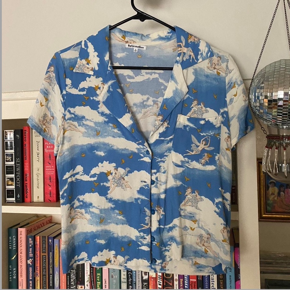 Reformation Cuba Shirt / Camp Collar / Button Up
